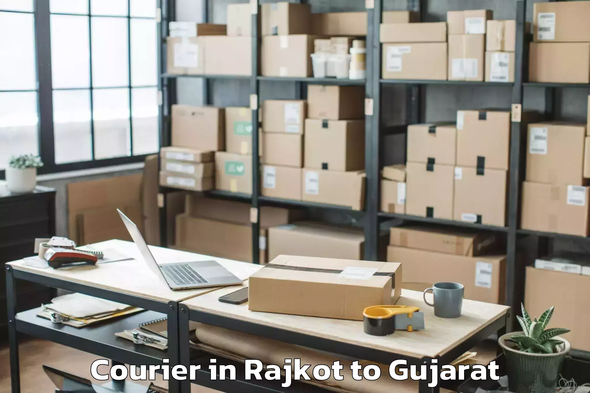 Reliable Rajkot to Vaghodia Courier